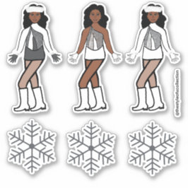 Winter Silver Dancer Stickers #1 Aufkleber