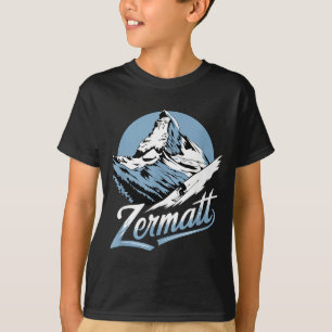 Winter-Ski-Abenteuer Zermatt Berg Skifun T-Shirt
