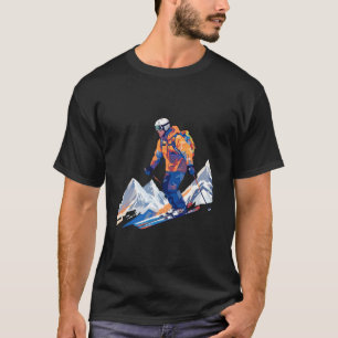 Winter Ski Mountain Fun Voyage Discovery T-Shirt