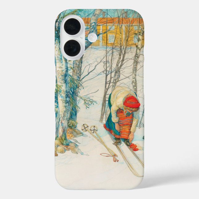 Winter Ski von Carl Larsson Case-Mate iPhone Hülle (Rückseite)