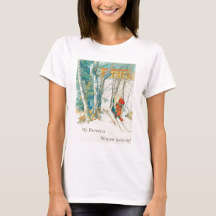 Winter Ski von Carl Larsson T-Shirt