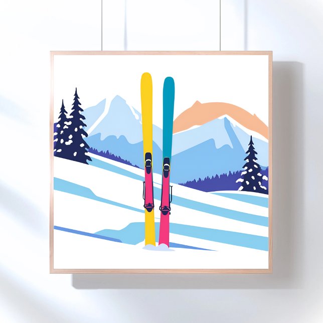 Winter-Skiberg Poster (Von Creator hochgeladen)