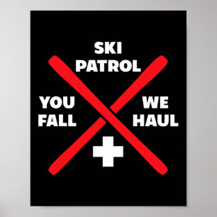 Winter Skipatrol-Spiele Shirts und Hoodies Ski Poster