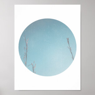 Winter Sky Geometric Print Poster