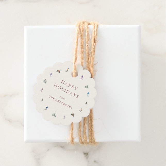 WINTER SLOPES Holiday Geschenkanhänger (Beispiel)