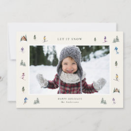 WINTER SLOPES Photo  Feiertagskarte