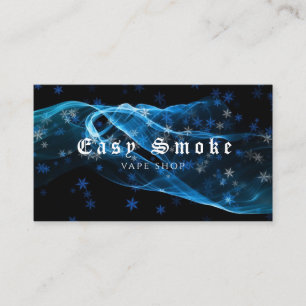 Winter Smoke Vape Shop Geschäftskarte Visitenkarte