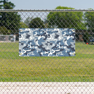 Winter Snow Blue Camouflage, Militär, Armee Banner