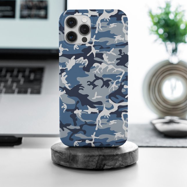 Winter Snow Blue Camouflage, Militär, Armee Case-Mate iPhone Hülle (Von Creator hochgeladen)