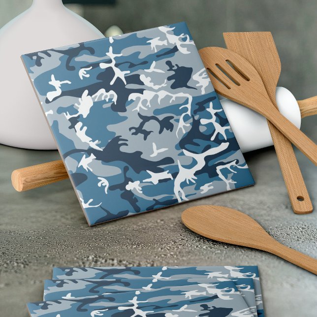 Winter Snow Blue Camouflage, Militär, Armee Fliese (Von Creator hochgeladen)