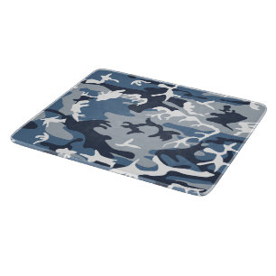 Winter Snow Blue Camouflage, Militär, Armee Schneidebrett