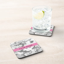 Winter Snow Gray Camouflage Ihr Name personalisier