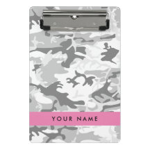 Winter Snow Gray Camouflage Ihr Name personalisier