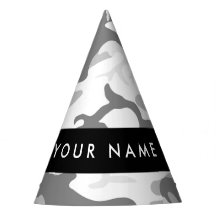 Winter Snow Gray Camouflage Ihr Name personalisier