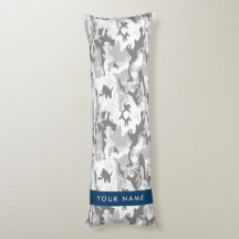 Winter Snow Gray Camouflage Ihr Name personalisier