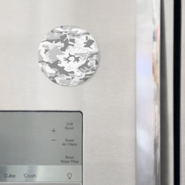 Winter Snow Gray Camouflage, Militär, Armee Magnet