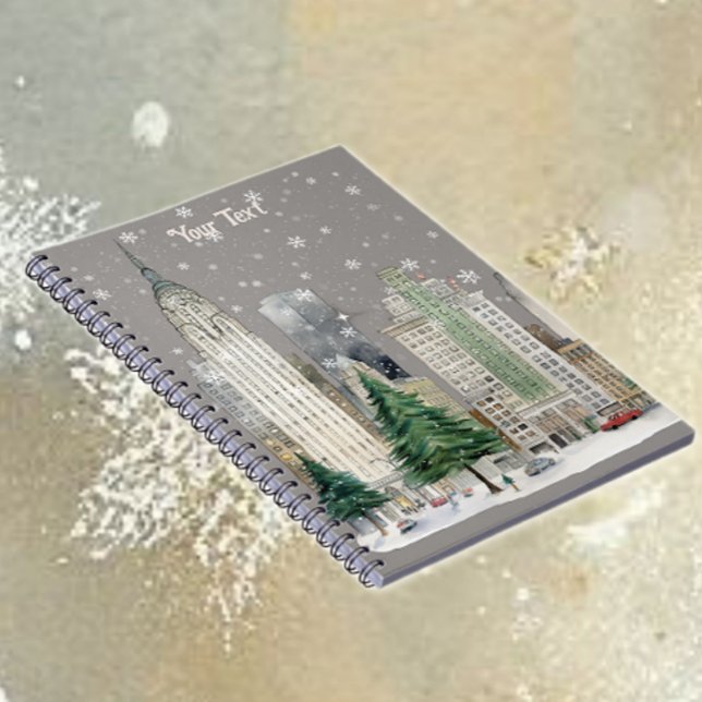 Winter Snow in the City Notizblock (Von Creator hochgeladen)