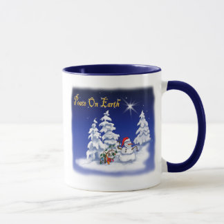 Winter Snow Man Weltfrieden Tasse