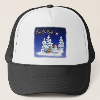 Winter Snow Man Weltfrieden Truckerkappe