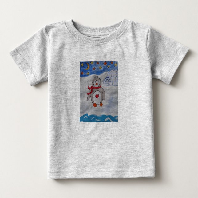 Winter Snow Penguin T - Shirt (Vorderseite)