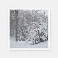 Winter Snow Scene Napkins