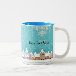 Winter Snow Village Tasse