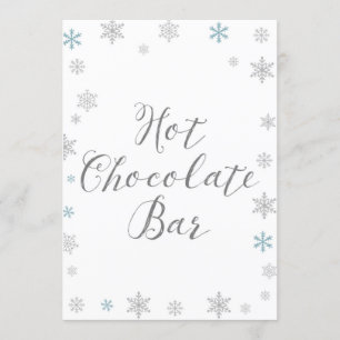Winter Snowflake Baby Showgröße 12x18" Einladung