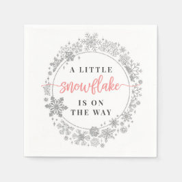 Winter Snowflake Baby Showtail Napkin Serviette
