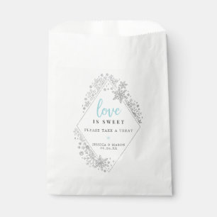 Winter Snowflake Liebe ist Sweet Favorit Bag Geschenktütchen