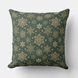 Winter Snowflake Pattern Decorative Throw Pillow Kissen