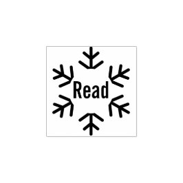 Winter Snowflake Read Teacher Classroom Library  Gummistempel