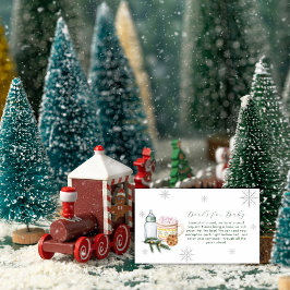 Winter Snowflake S'more Cookie Books Baby Shower Begleitkarte