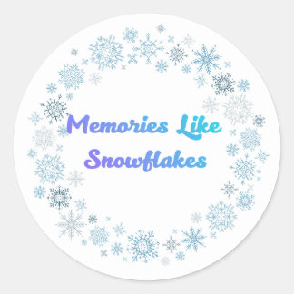 Winter Snowflake Wreath Sticker