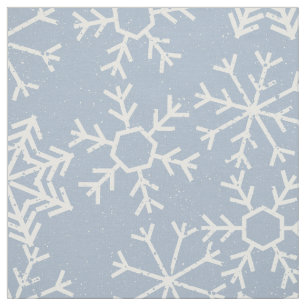 Winter SNOWFLAKES nahtloses Muster + Ihre Ideen Stoff