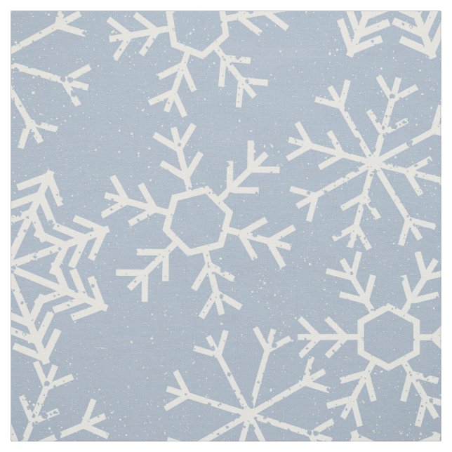 Winter SNOWFLAKES nahtloses Muster + Ihre Ideen Stoff (Muster)