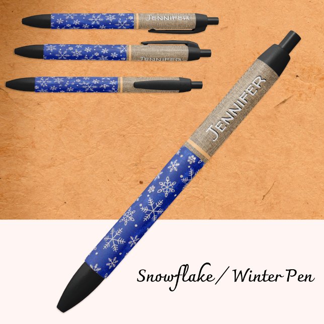Winter Snowflakes Pen, Weihnachten, Eleganter Name Kugelschreiber (Von Creator hochgeladen)