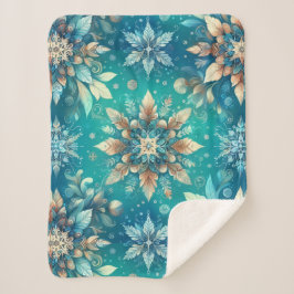 Winter Snowflakes Sherpadecke