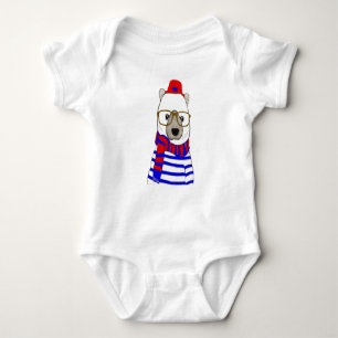 Winter Snowman Design für Baby-Bodysuit Baby Strampler