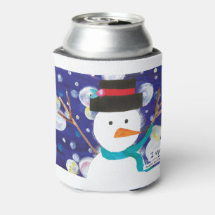 Winter Snowman Dosenkühler