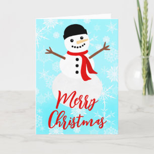 Winter Snowman Frohe Weihnachten