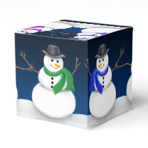 Winter Snowman Gastgeschenk Geschenkboxen