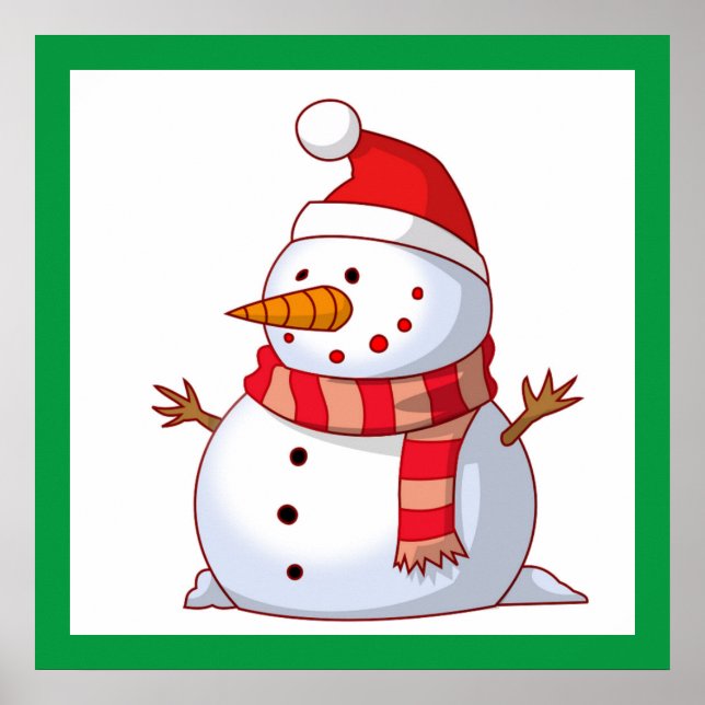 WINTER SNOWMAN POSTER (Vorne)