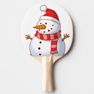 WINTER SNOWMAN TISCHTENNIS SCHLÄGER