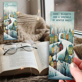 Winter Snowy Folk Art Storybook Village