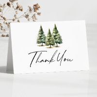 Winter Snowy Pine Tree Baby Dusche