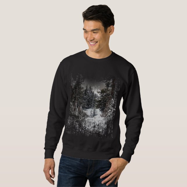 Winter Snowy Trees | Schneewald Sweatshirt (Vorne ganz)