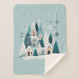 Winter Snowy Village Sherpadecke