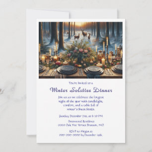 Winter Solstice Abendessen Einladung