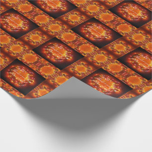 Winter Solstice Fee Lights Wreath Geschenkpapier