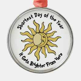 Winter Solstice Gedicht Ornament Aus Metall